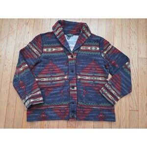 Vintage LRL Ralph Lauren Aztec Tribal Southwestern Jacket Blazer Cardigan Size L